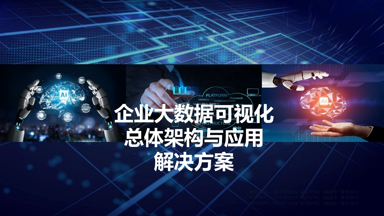 企业大数据可视化总体架构与应用解决方案[30页PPT]